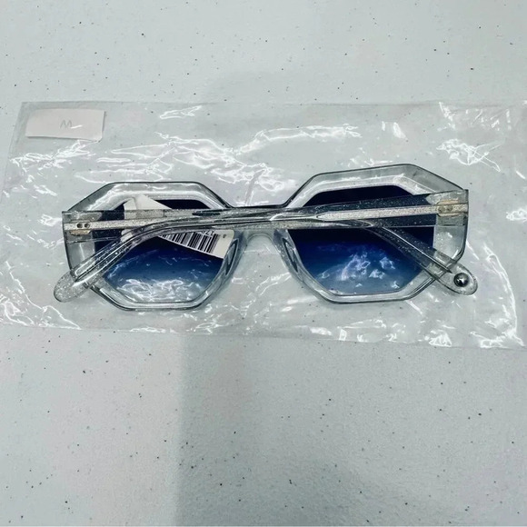 Garrett Leight Sunglasses Jaqueline Semi Flat Ultra Marine Gradient Luxury New - Picture 6 of 12